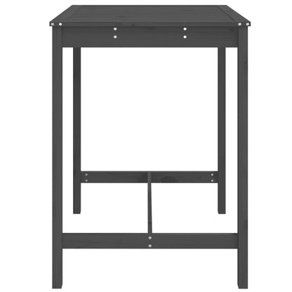 Gartentisch Grau 82,5x82,5x110 cm Massivholz Kiefer - Pazzar.ch
