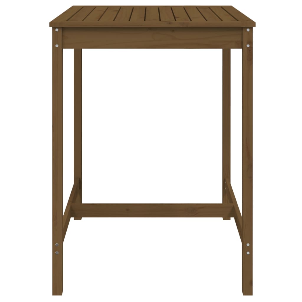Gartentisch Honigbraun 82,5x82,5x110 cm Massivholz Kiefer - Pazzar.ch