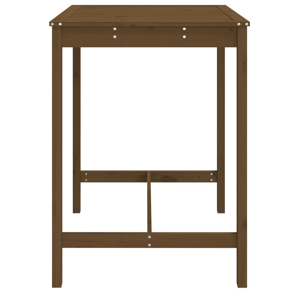 Gartentisch Honigbraun 82,5x82,5x110 cm Massivholz Kiefer - Pazzar.ch