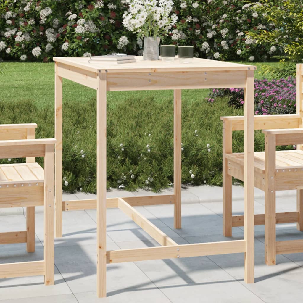 Gartentisch 121x82,5x110 cm Massivholz Kiefer - Pazzar.ch