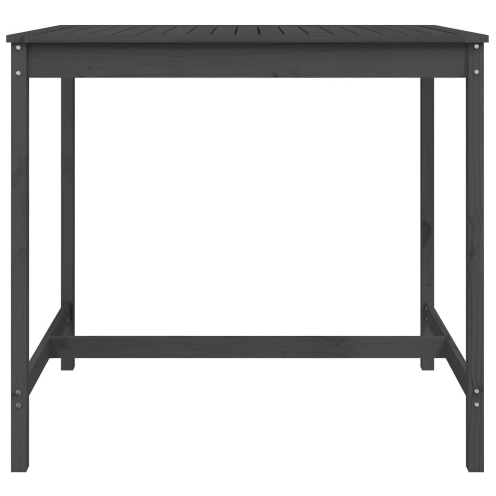 Gartentisch Grau 121x82,5x110 cm Massivholz Kiefer - Pazzar.ch