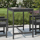 Gartentisch Grau 121x82,5x110 cm Massivholz Kiefer