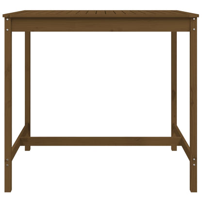 Gartentisch Honigbraun 121x82,5x110 cm Massivholz Kiefer - Pazzar.ch