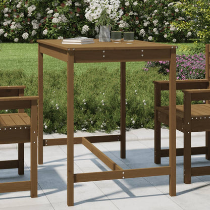 Gartentisch Honigbraun 121x82,5x110 cm Massivholz Kiefer - Pazzar.ch