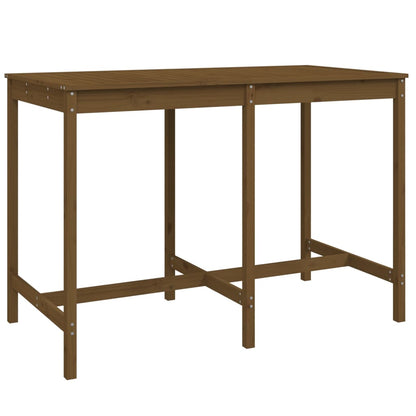Gartentisch Honigbraun 159,5x82,5x110 cm Massivholz Kiefer - Pazzar.ch