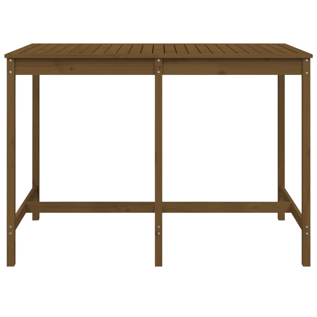 Gartentisch Honigbraun 159,5x82,5x110 cm Massivholz Kiefer - Pazzar.ch
