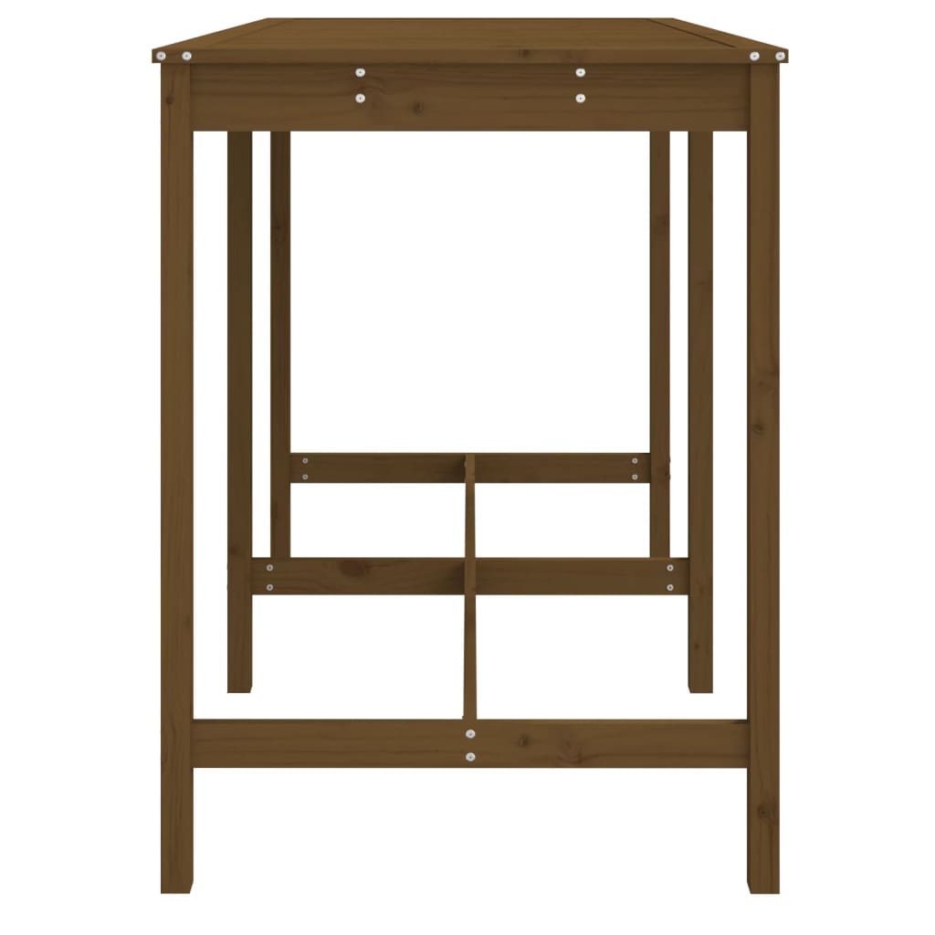 Gartentisch Honigbraun 159,5x82,5x110 cm Massivholz Kiefer - Pazzar.ch