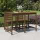 Gartentisch Honigbraun 159,5x82,5x110 cm Massivholz Kiefer