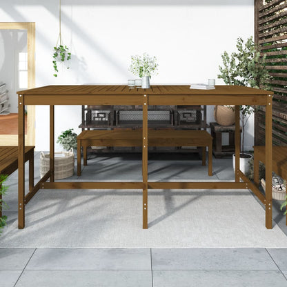 Gartentisch Honigbraun 203,5x90x110 cm Massivholz Kiefer - Pazzar.ch