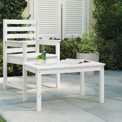 Gartentisch Weiß 82,5x50,5x45 cm Massivholz Kiefer - Pazzar.ch