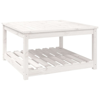 Gartentisch Weiß 82,5x82,5x45 cm Massivholz Kiefer - Pazzar.ch