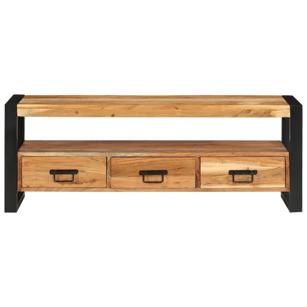 TV-Schrank 120x30x45 cm Massivholz Akazie - Pazzar.ch