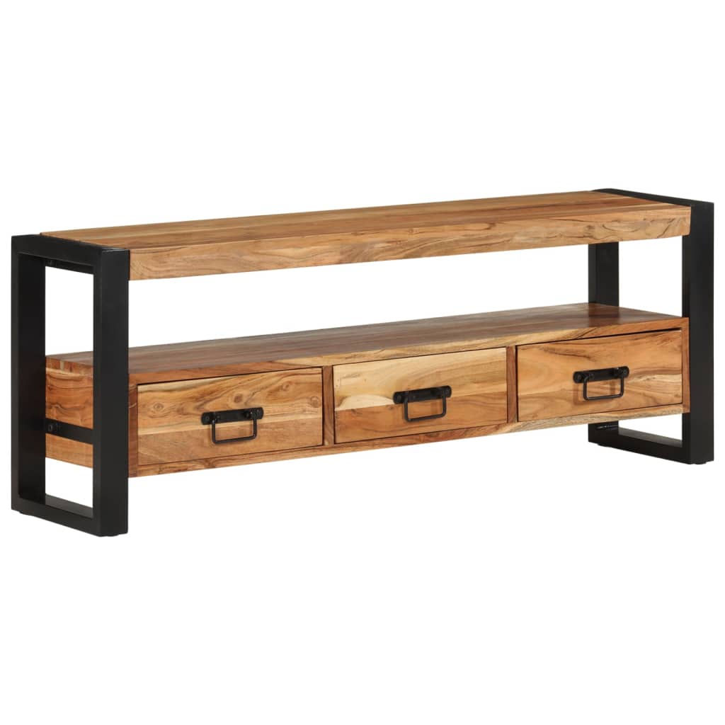 TV-Schrank 120x30x45 cm Massivholz Akazie - Pazzar.ch