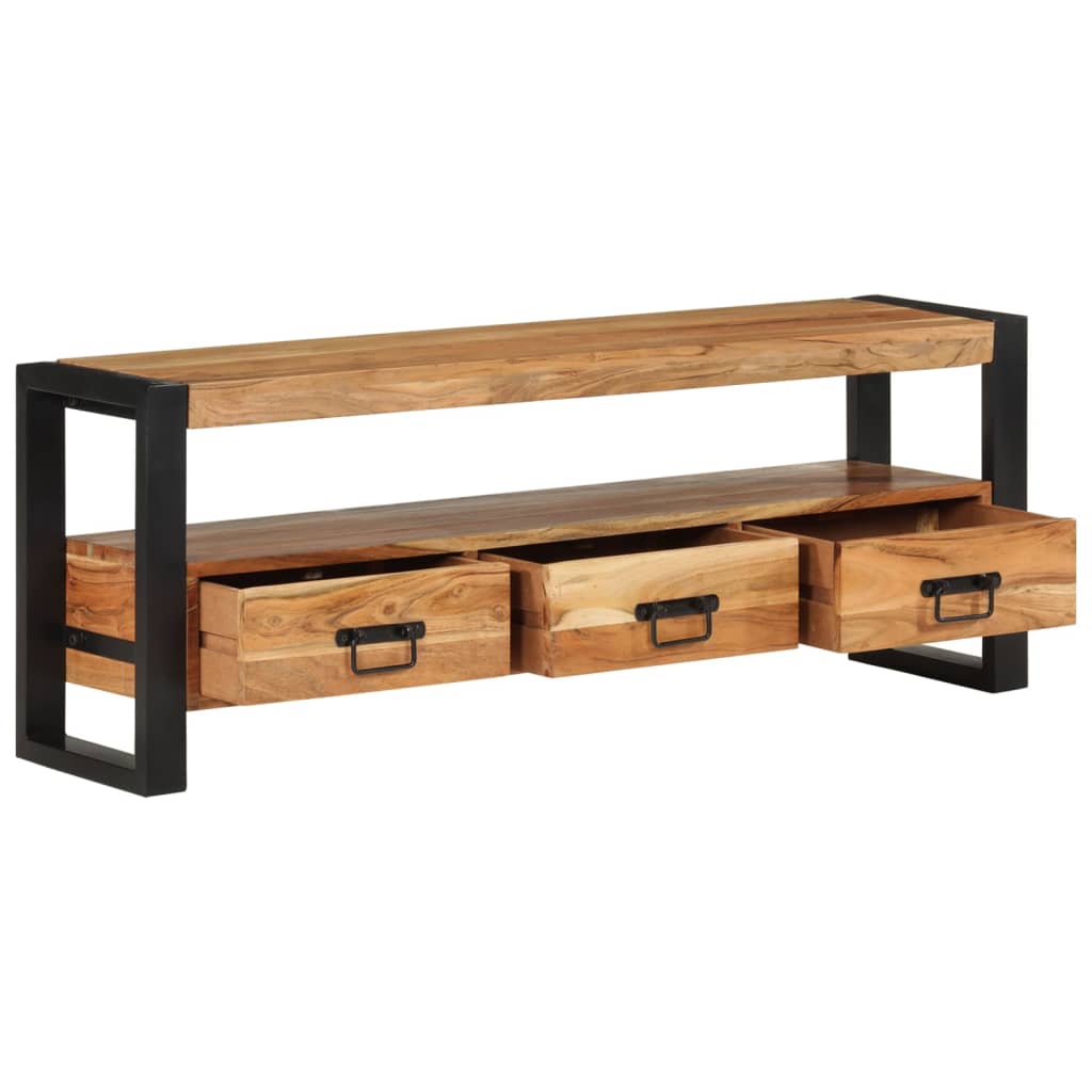 TV-Schrank 120x30x45 cm Massivholz Akazie - Pazzar.ch