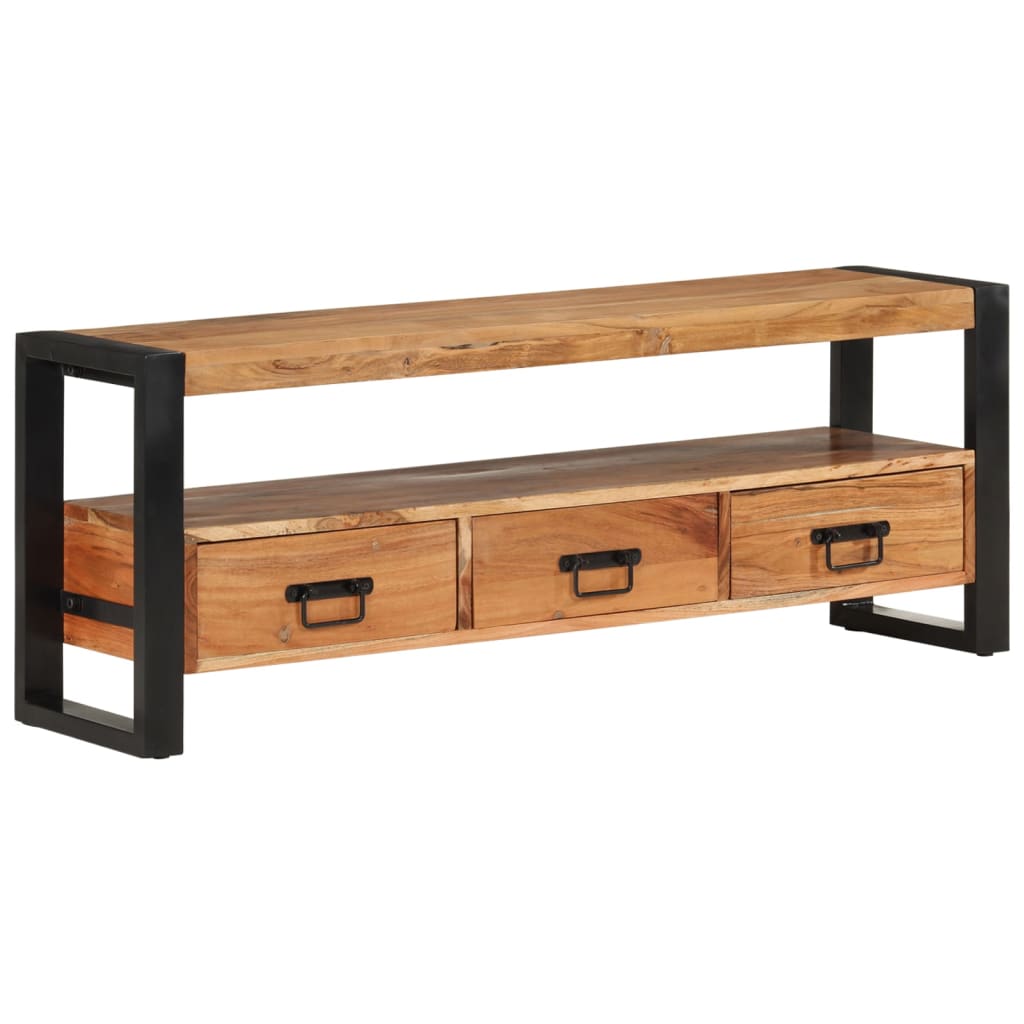 TV-Schrank 120x30x45 cm Massivholz Akazie - Pazzar.ch