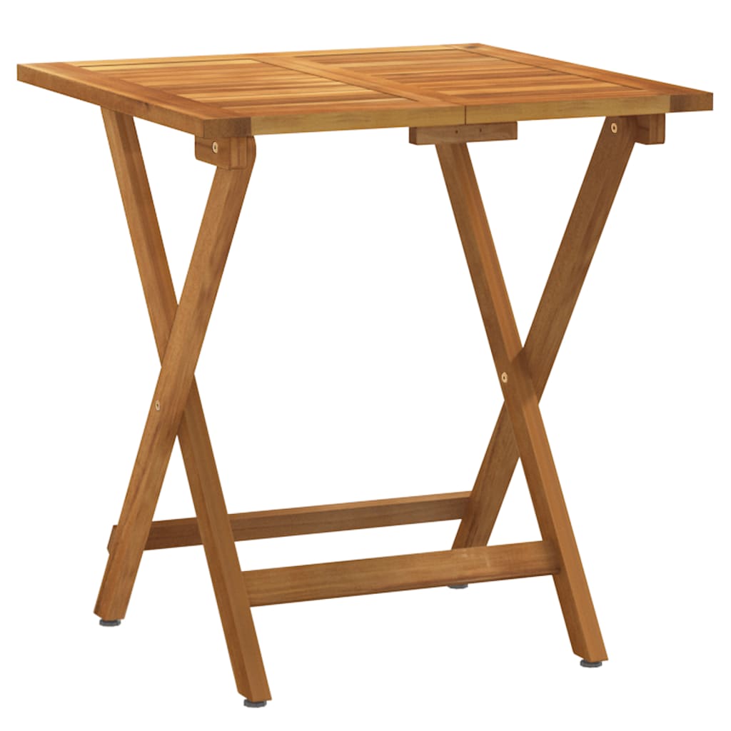 3-tlg. Bistro-Set Klappbar mit Kissen Massivholz Akazie