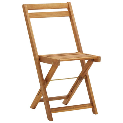 3-tlg. Bistro-Set Klappbar mit Kissen Massivholz Akazie - Pazzar.ch