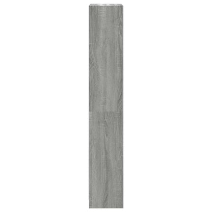 Bücherregal 4 Fächer Grau Sonoma 40x24x143 cm Holzwerkstoff - Pazzar.ch