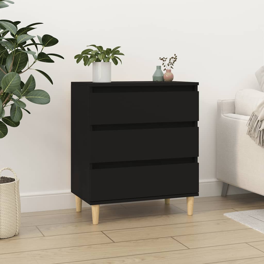 Sideboard Schwarz 60x35x70 cm Holzwerkstoff - Pazzar.ch