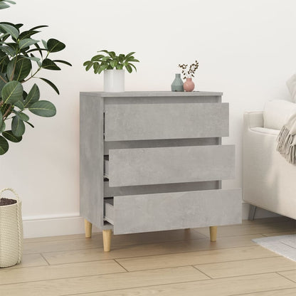 Sideboard Betongrau 60x35x70 cm Holzwerkstoff - Pazzar.ch