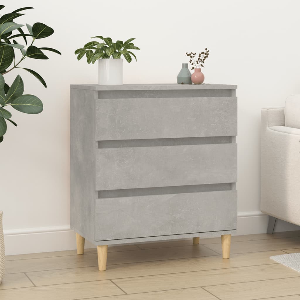 Sideboard Betongrau 60x35x70 cm Holzwerkstoff - Pazzar.ch