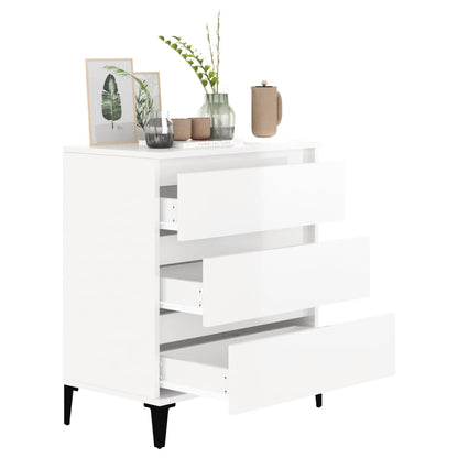 Sideboard Hochglanz-Weiß 60x35x70 cm Holzwerkstoff - Pazzar.ch