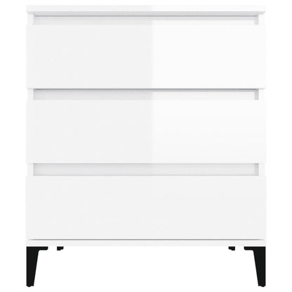 Sideboard Hochglanz-Weiß 60x35x70 cm Holzwerkstoff - Pazzar.ch
