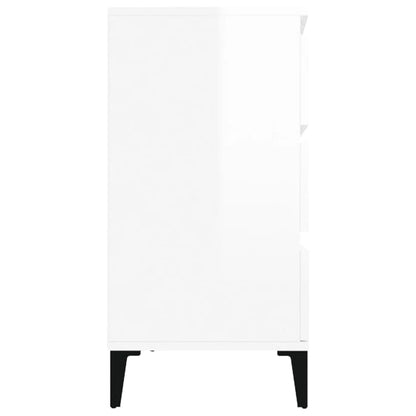 Sideboard Hochglanz-Weiß 60x35x70 cm Holzwerkstoff - Pazzar.ch