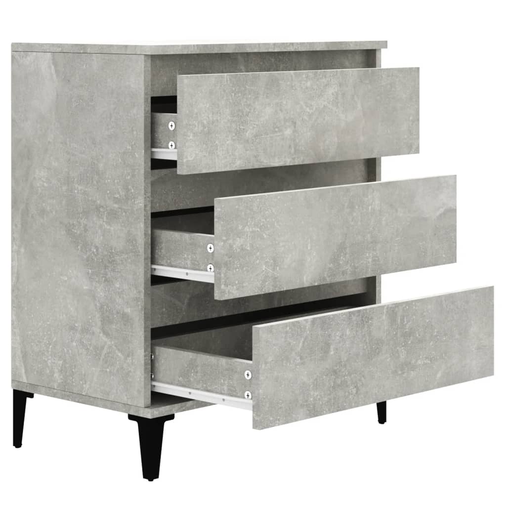 Sideboard Betongrau 60x35x70 cm Holzwerkstoff - Pazzar.ch