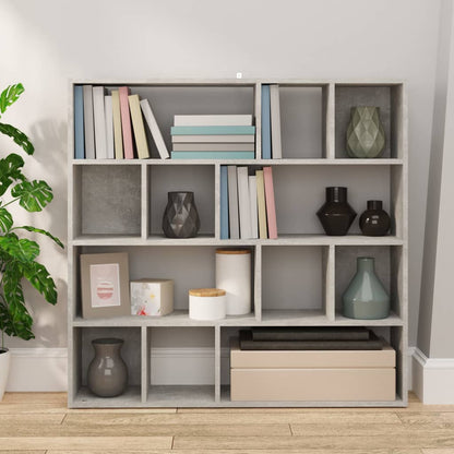 Bücherregal/Raumteiler Betongrau 105x24x102 cm - Pazzar.ch