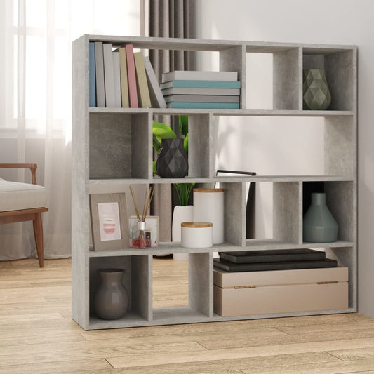 Bücherregal/Raumteiler Betongrau 105x24x102 cm - Pazzar.ch