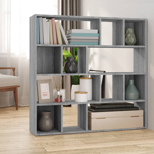 Bücherregal/Raumteiler Grau Sonoma 105x24x102 cm - Pazzar.ch