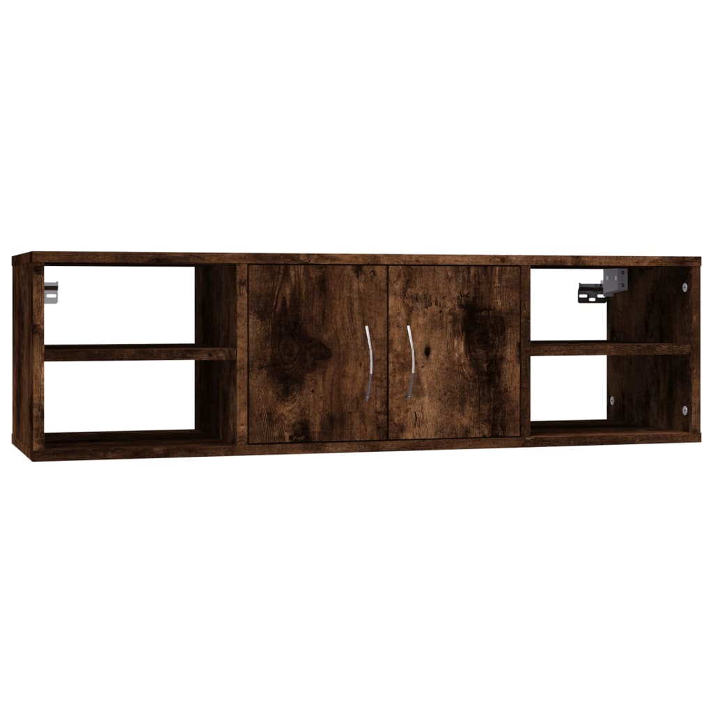 Wandregal Räuchereiche 102x30x29 cm Holzwerkstoff - Pazzar.ch
