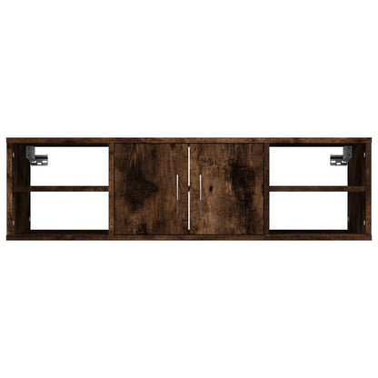 Wandregal Räuchereiche 102x30x29 cm Holzwerkstoff - Pazzar.ch