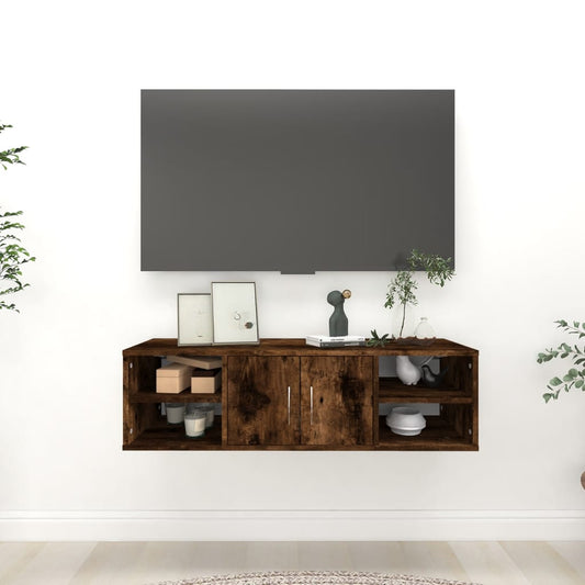 Wandregal Räuchereiche 102x30x29 cm Holzwerkstoff - Pazzar.ch