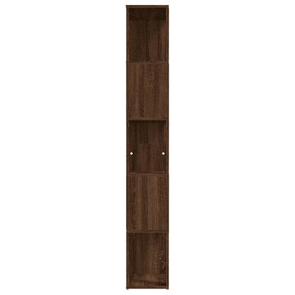 Bücherregal Braun Eichen-Optik 45x24x160 cm Holzwerkstoff - Pazzar.ch