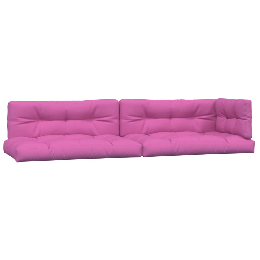 Palettenkissen 5-tlg. Rosa Stoff - Pazzar.ch