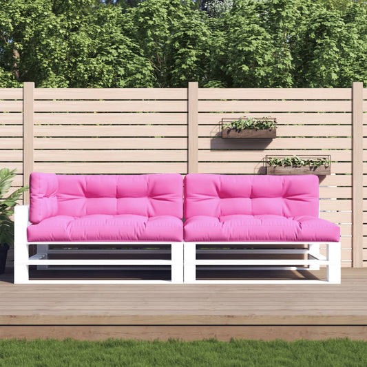 Palettenkissen 5-tlg. Rosa Stoff - Pazzar.ch