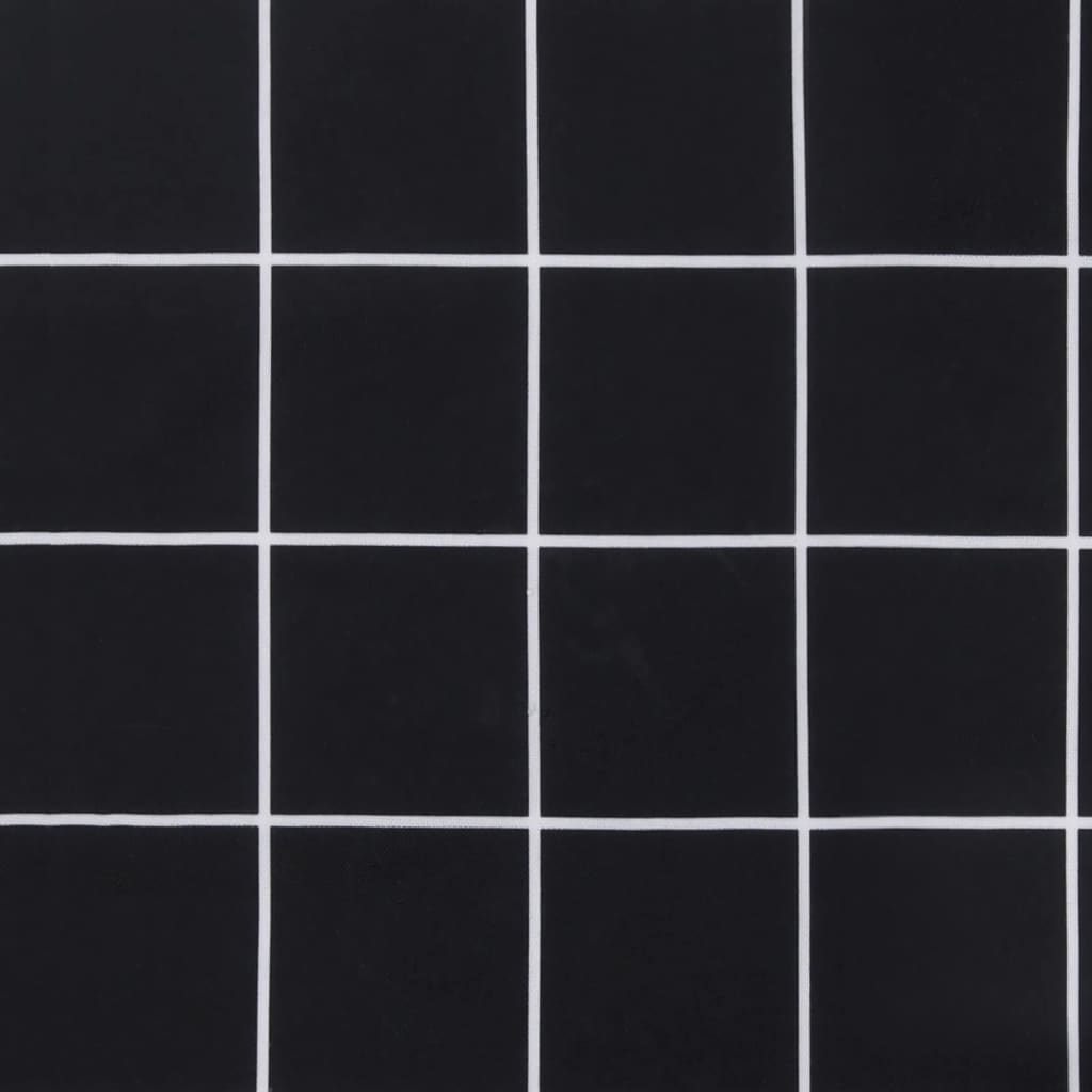 Gartenbank-Auflage Schwarz Karomuster 100x50x3 cm Oxford-Gewebe - Pazzar.ch