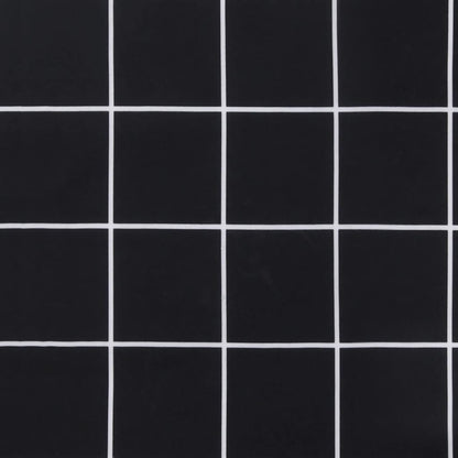 Gartenbank-Auflage Schwarz Karomuster 100x50x3 cm Oxford-Gewebe - Pazzar.ch