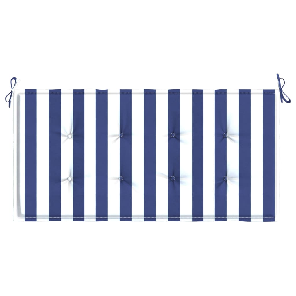 Gartenbank-Auflage Blau&Weiß Gestreift 120x50x3 Oxford-Gewebe - Pazzar.ch