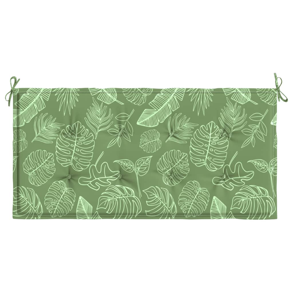 Gartenbank-Auflage Blattmuster 120x50x3 cm Oxford-Gewebe - Pazzar.ch