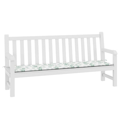 Gartenbank-Auflage Blattmuster 200x50x3 cm Stoff - Pazzar.ch