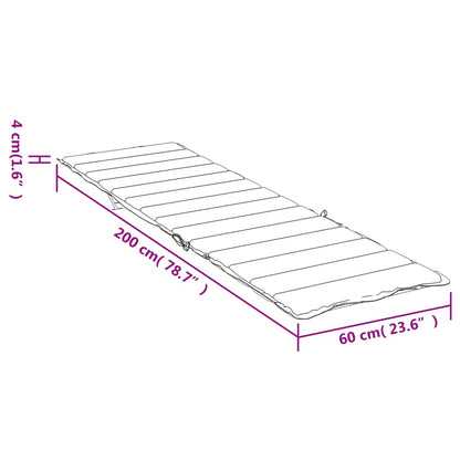 Sonnenliegen-Auflage Rosa Oxford-Gewebe - Pazzar.ch