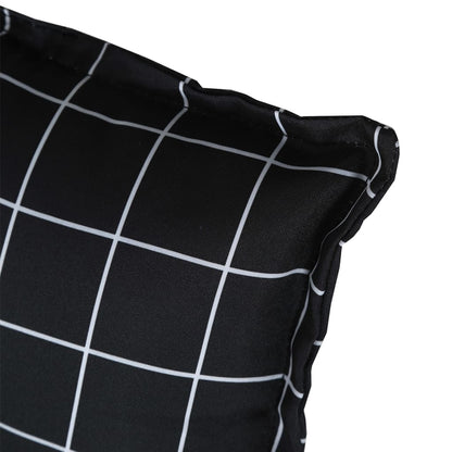 Gartenbank-Auflage Schwarz Karomuster 100x50x7 cm Oxford-Gewebe - Pazzar.ch
