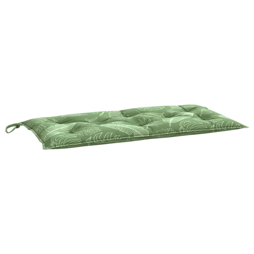 Gartenbank-Auflage Blattmuster 100x50x7 cm Oxford-Gewebe - Pazzar.ch