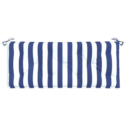 Gartenbank-Auflage Blau&Weiß Gestreift 120x50x7 cm Stoff - Pazzar.ch