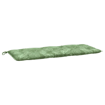 Gartenbank-Auflage Blattmuster 120x50x7 cm Stoff - Pazzar.ch
