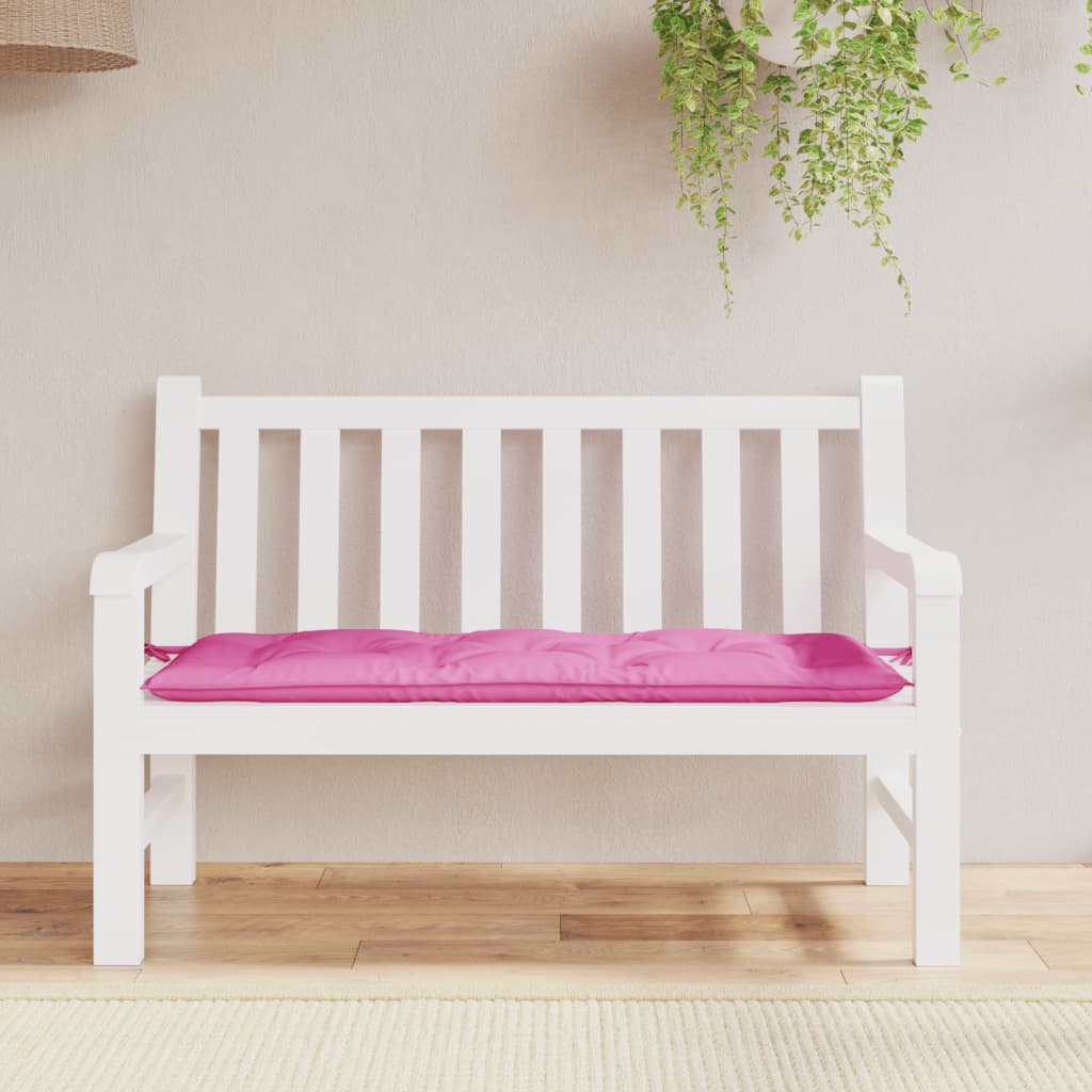 Gartenbank-Auflage Rosa 120x50x7 cm Stoff - Pazzar.ch