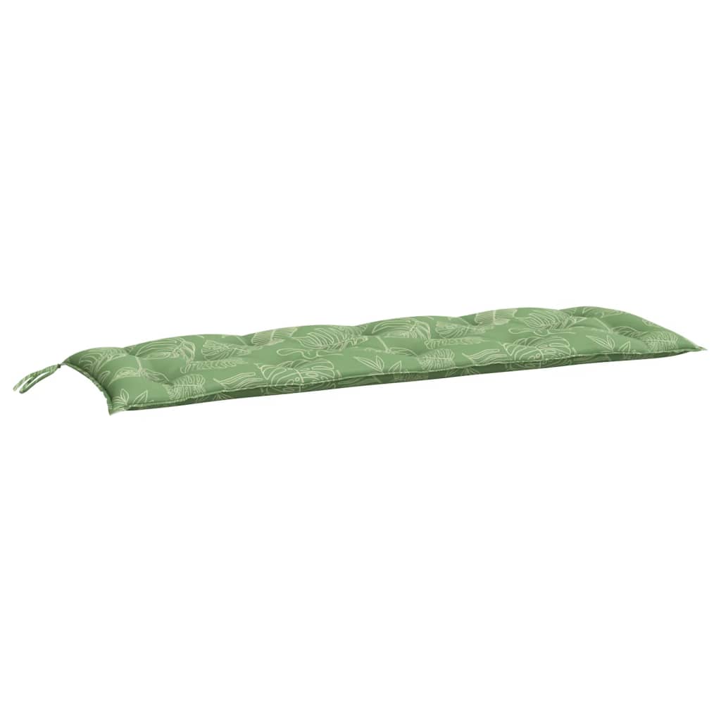 Gartenbank-Auflage Blattmuster 150x50x7 cm Oxford-Gewebe - Pazzar.ch